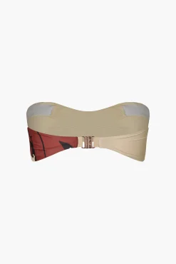 Sale JOHANNA ORTIZ PALMS SEA SPRITE BIKINI TOP Ecru/Red/Black