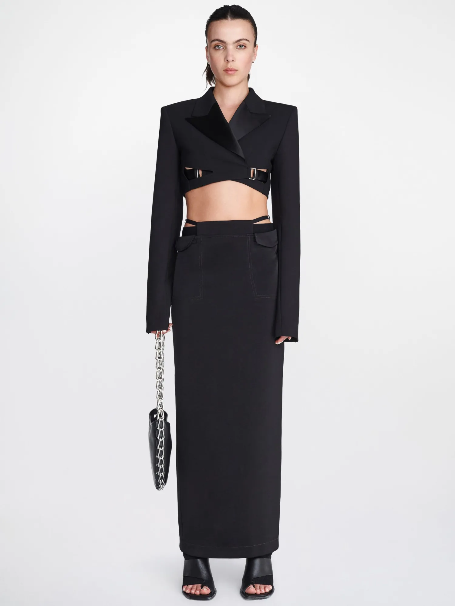 Cheap DION LEE POCKET COLUMN SKIRT Black