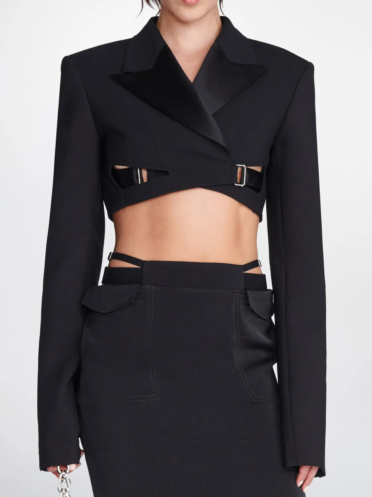 Cheap DION LEE POCKET COLUMN SKIRT Black