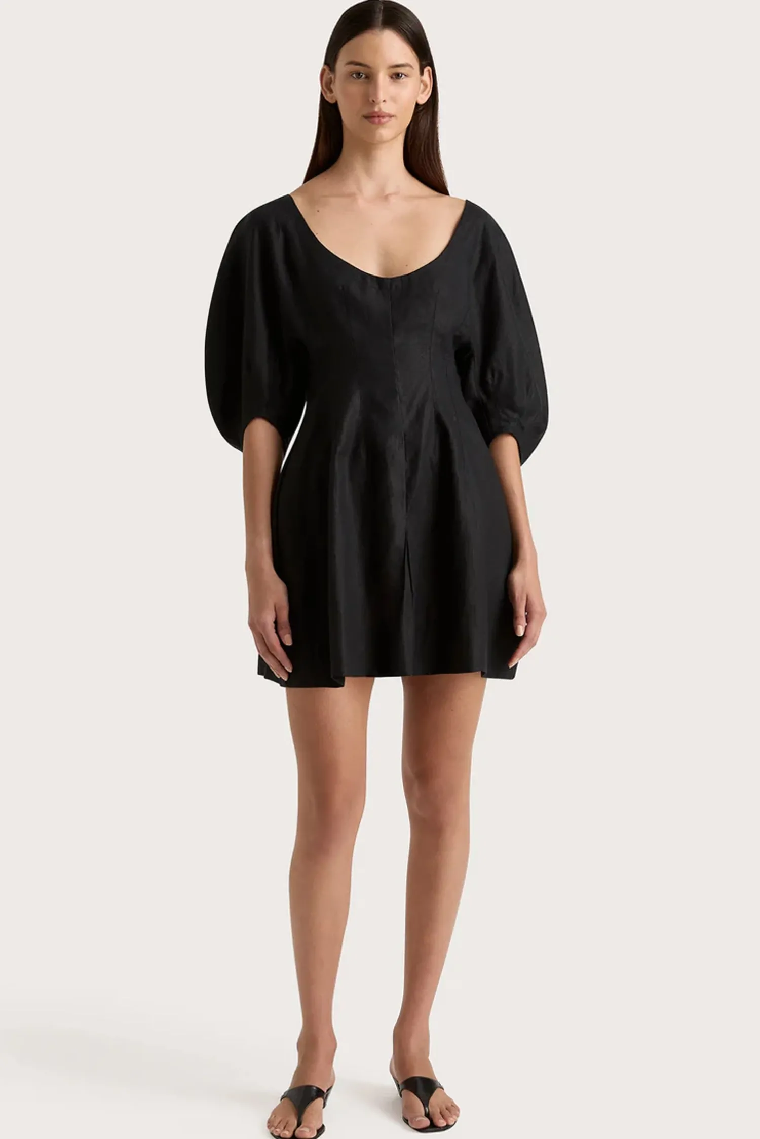 Cheap FAITHFULL THE BRAND RAYNARA MINI DRESS Black
