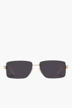 Store BOTTEGA VENETA RECTANGLE METAL SUNGLASSES