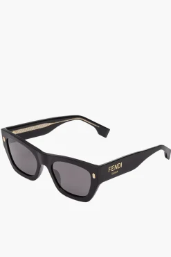 Discount FENDI RECTANGULAR ACETATE SUNGLASSES