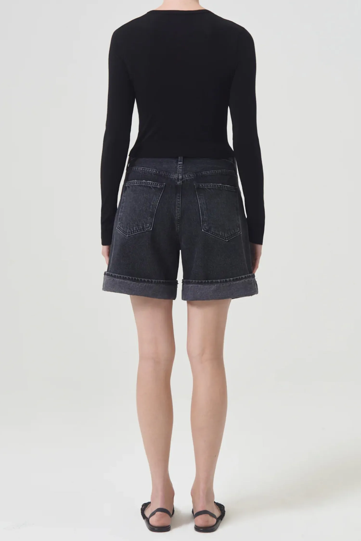 Online AGOLDE REEGAN SHRUNKEN TEE Black