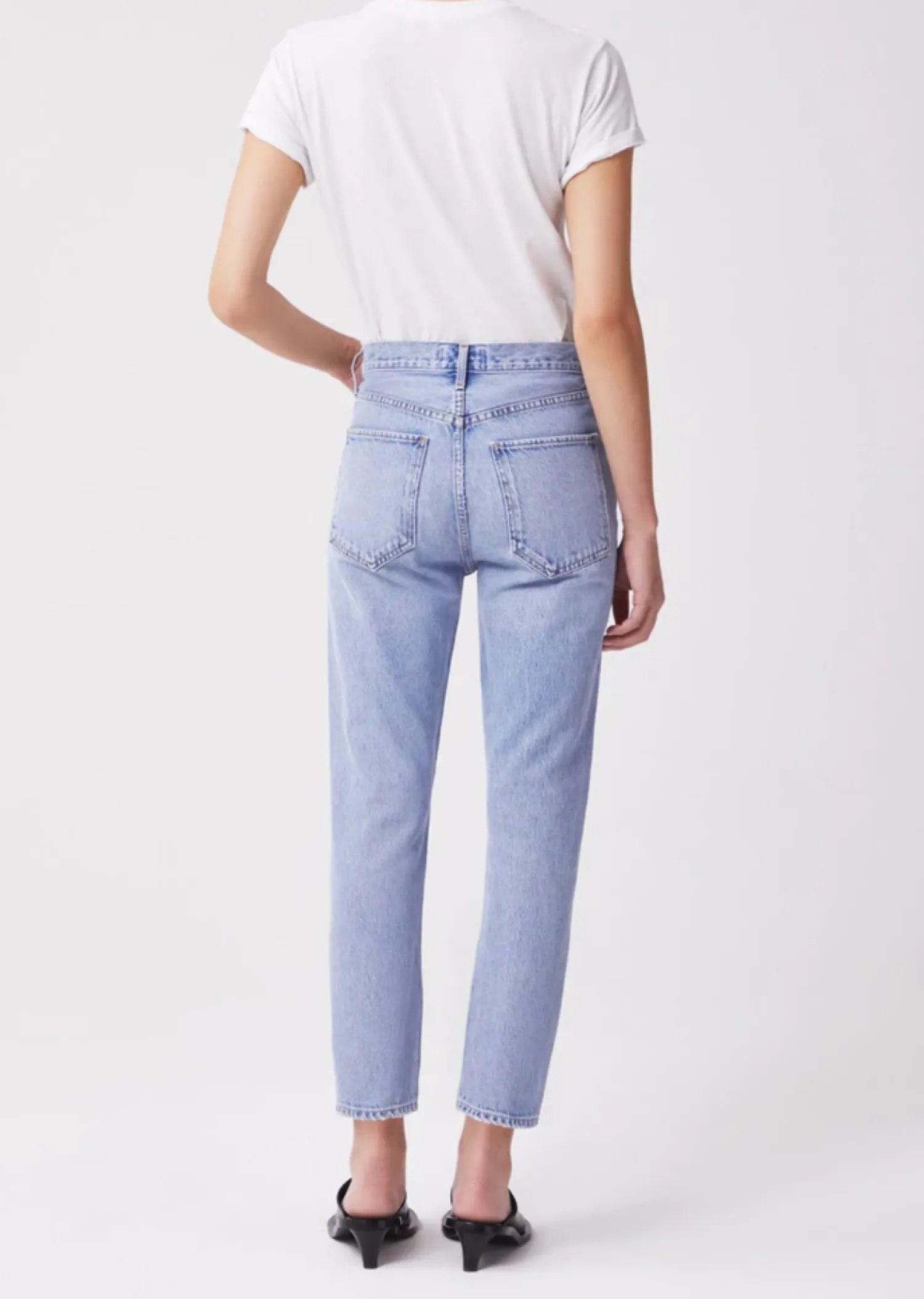 Clearance Agolde RILEY HIGH RISE STRAIGHT CROP