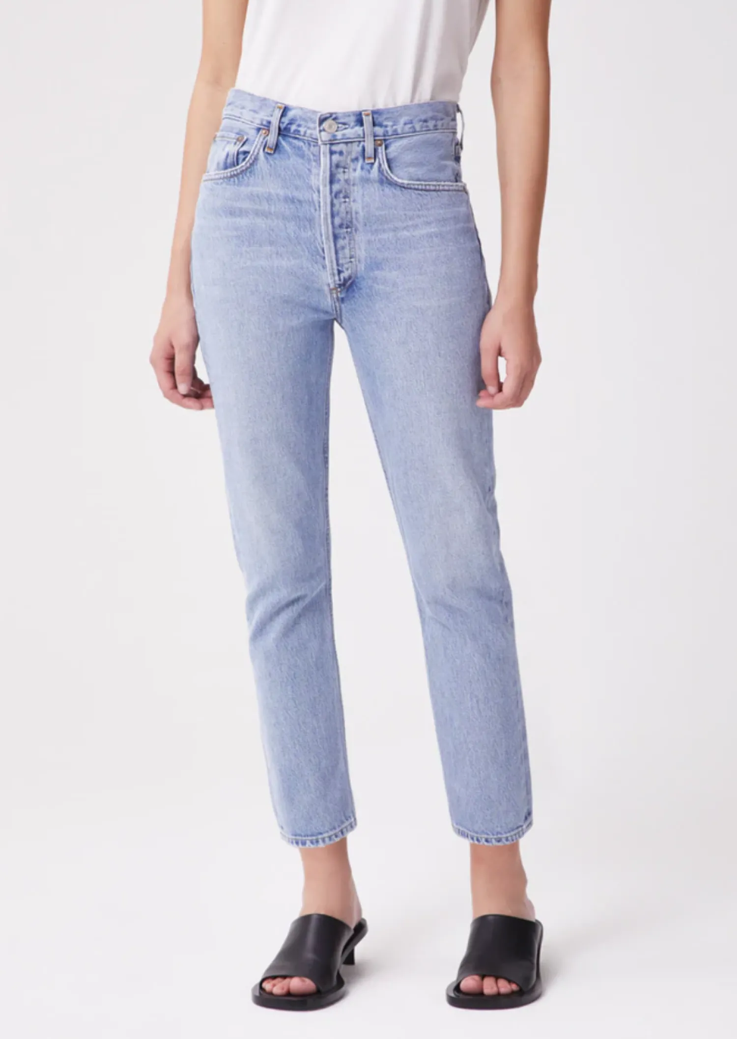 Clearance Agolde RILEY HIGH RISE STRAIGHT CROP
