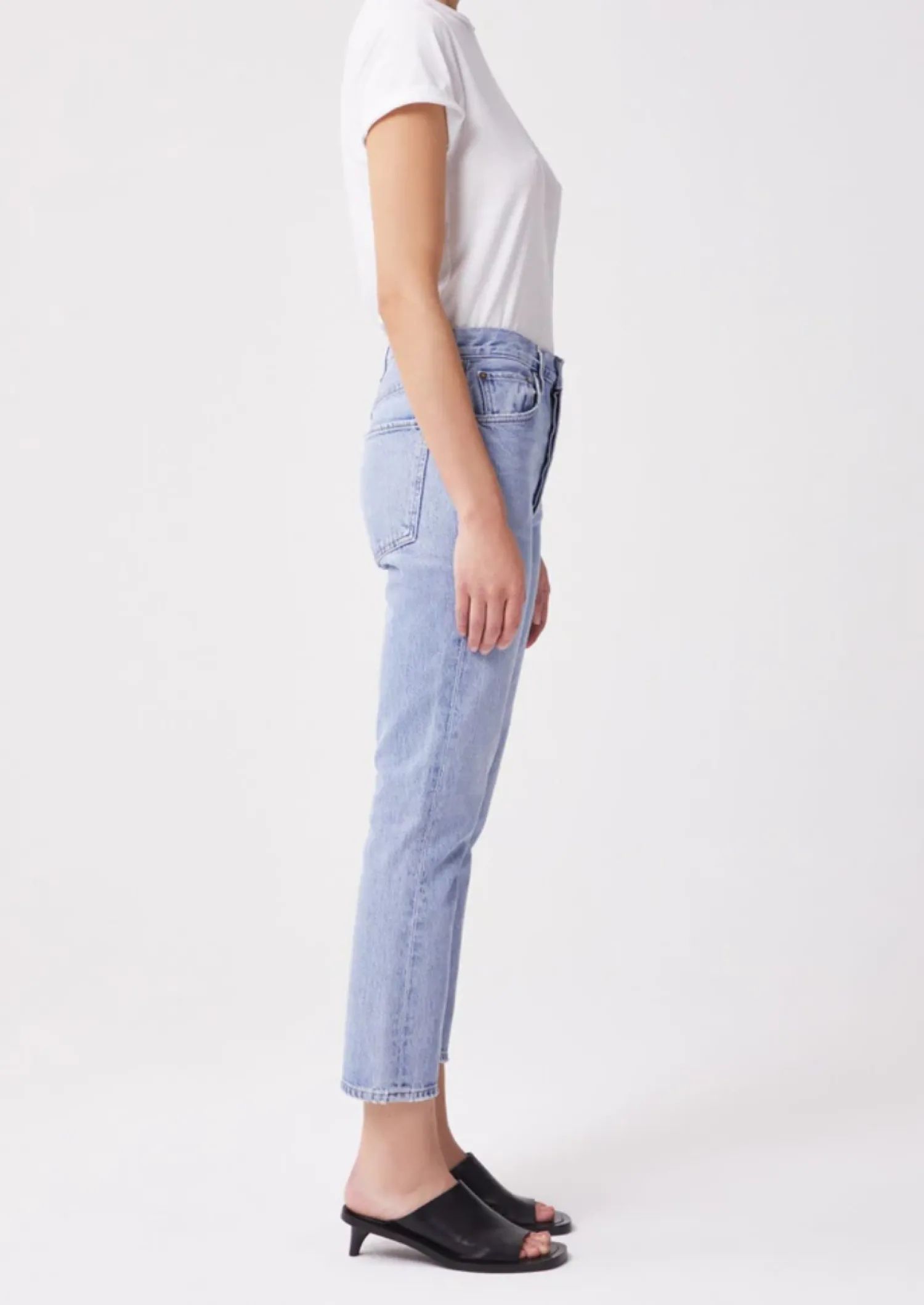 Clearance Agolde RILEY HIGH RISE STRAIGHT CROP