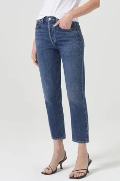 Hot AGOLDE RILEY HIGH RISE STRAIGHT CROP