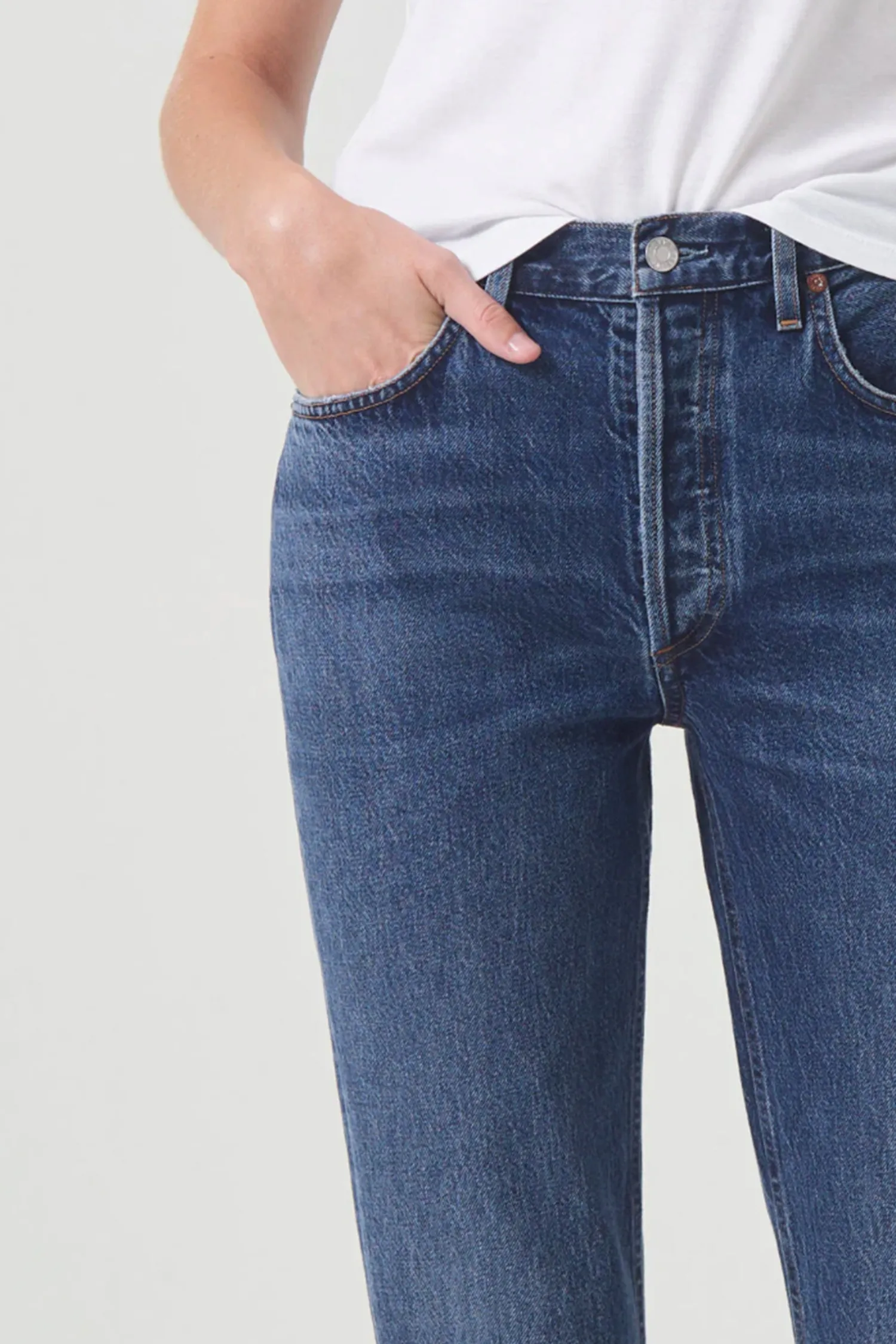 Hot AGOLDE RILEY HIGH RISE STRAIGHT CROP
