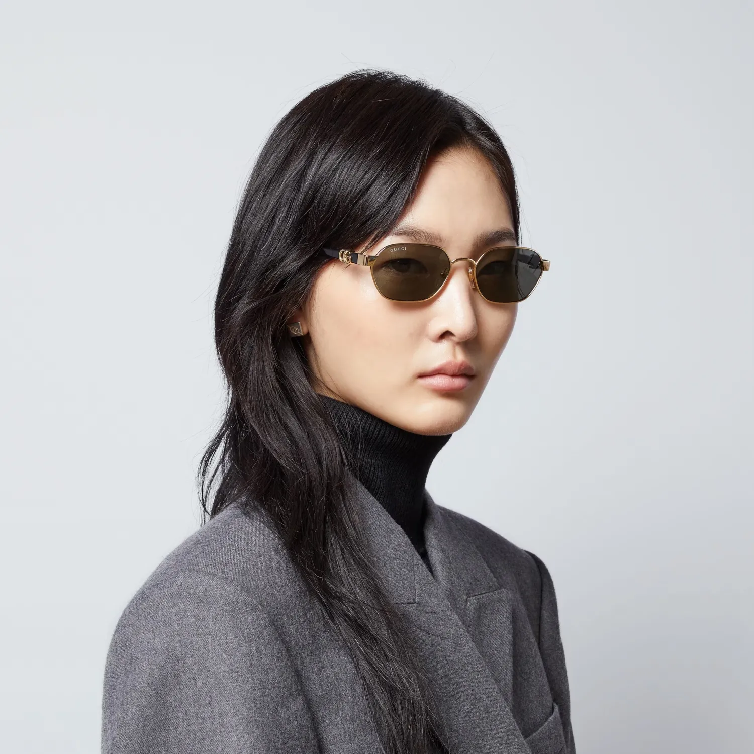 Best Sale GUCCI ROUND-FRAME SUNGLASSES Gold