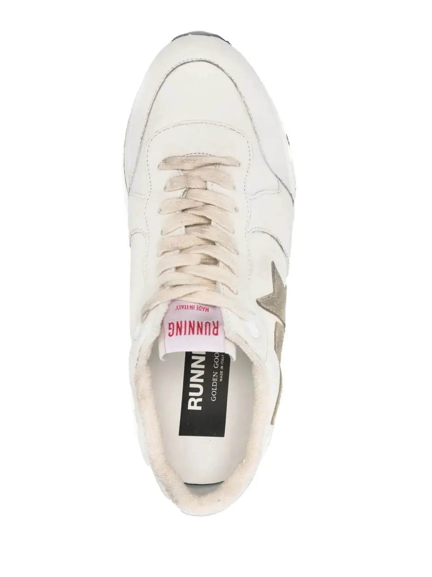 Online GOLDEN GOOSE RUNNING SOLE SNEAKER WHITE/TAUPE/SILVER