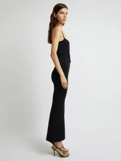 Cheap CHRISTOPHER ESBER SALACIA WIRE COLUMN DRESS Black