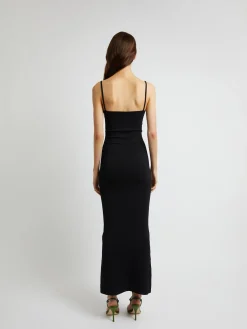 Cheap CHRISTOPHER ESBER SALACIA WIRE COLUMN DRESS Black