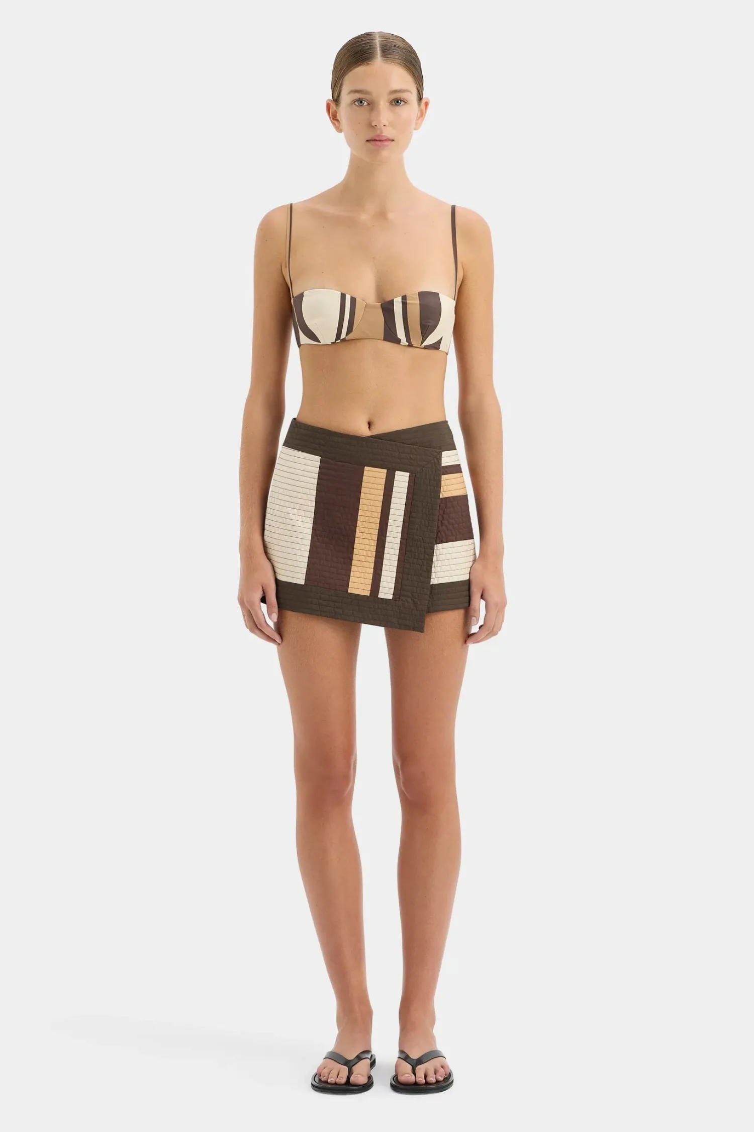 Flash Sale SIR SAVANNA WRAP MINI SKIRT CatinaStripePrint