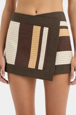Flash Sale SIR SAVANNA WRAP MINI SKIRT CatinaStripePrint
