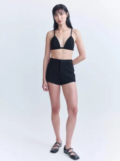 Shop COURTNEY ZHENG SCUBA WOOL SHORT