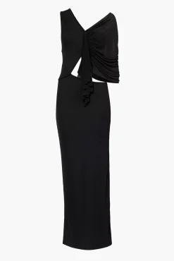 New CHRISTOPHER ESBER SENECA SWIRL GOWN Black