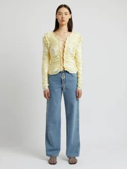 Online CHRISTOPHER ESBER SEQUENCE SILK TOP Butter