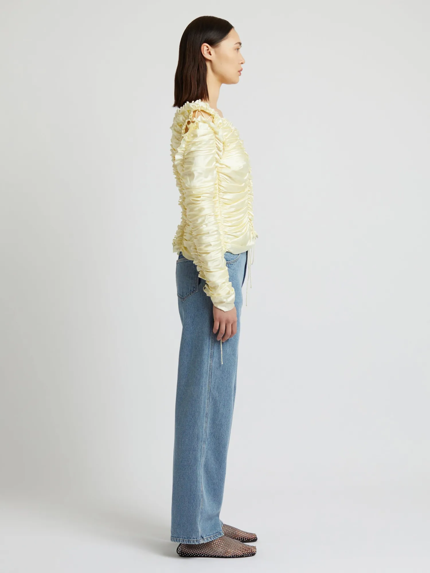 Online CHRISTOPHER ESBER SEQUENCE SILK TOP Butter