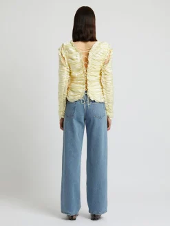 Online CHRISTOPHER ESBER SEQUENCE SILK TOP Butter