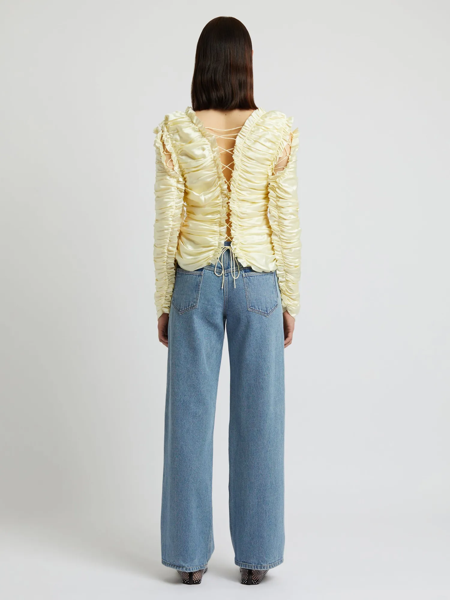 Online CHRISTOPHER ESBER SEQUENCE SILK TOP Butter