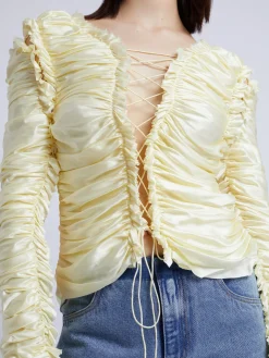 Online CHRISTOPHER ESBER SEQUENCE SILK TOP Butter