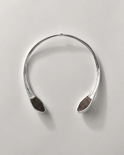 Discount ANNIKA INEZ SERPENT COLLAR Silver