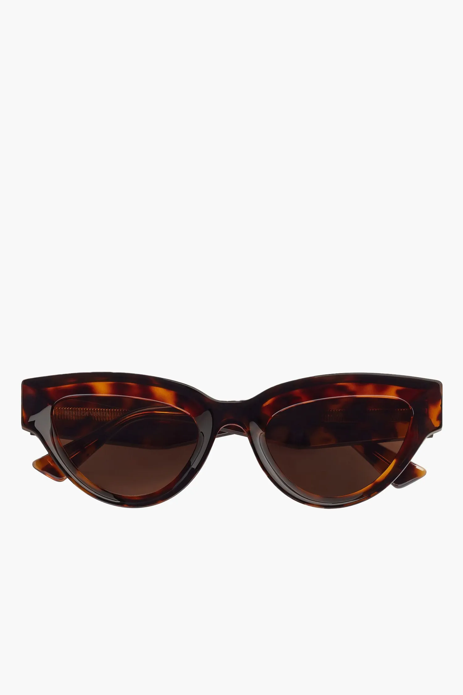 Online BOTTEGA VENETA SHARP CAT EYE SUNGLASSES Havana/Brown
