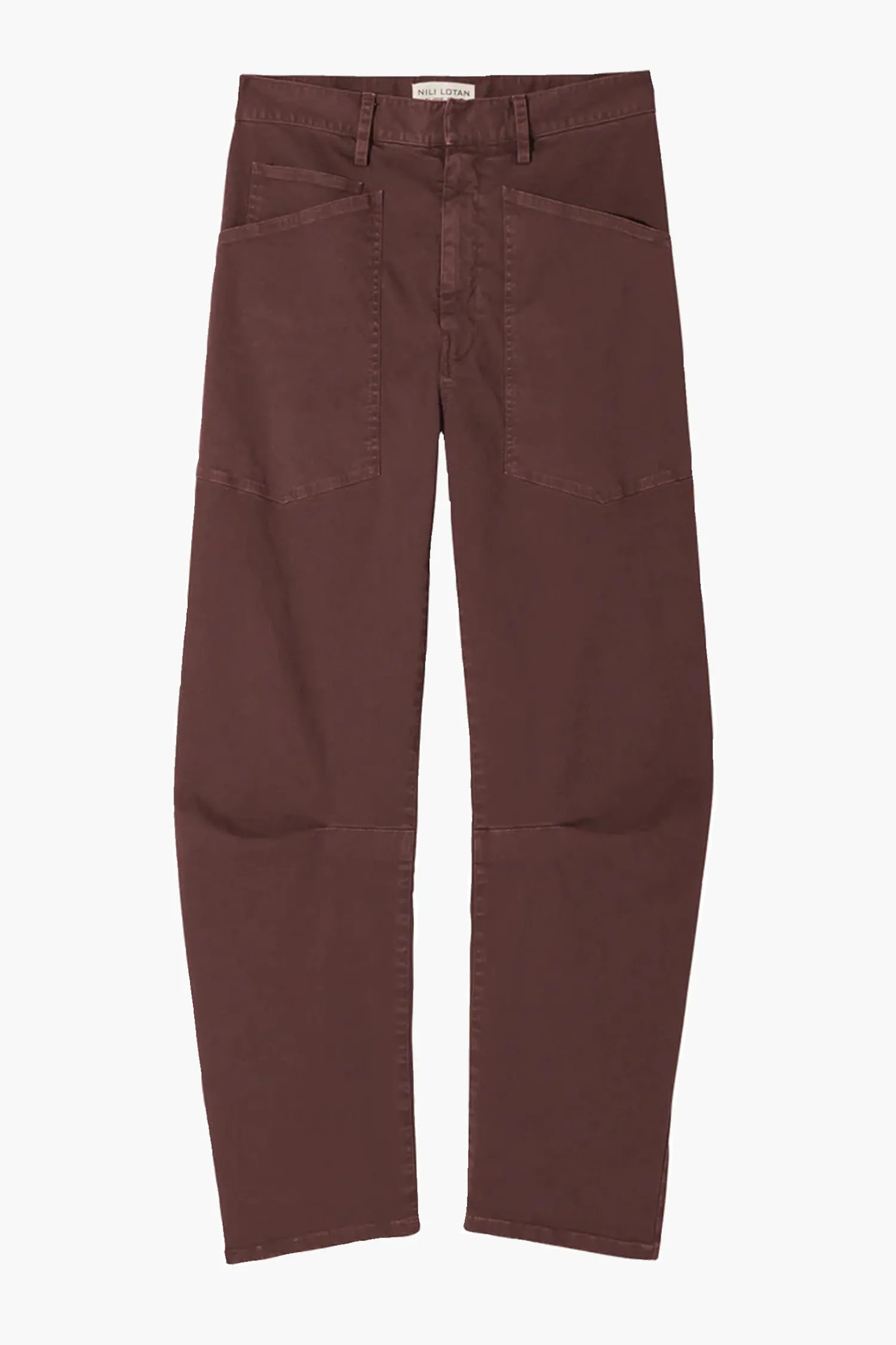 Discount NILI LOTAN SHON PANT Oxblood