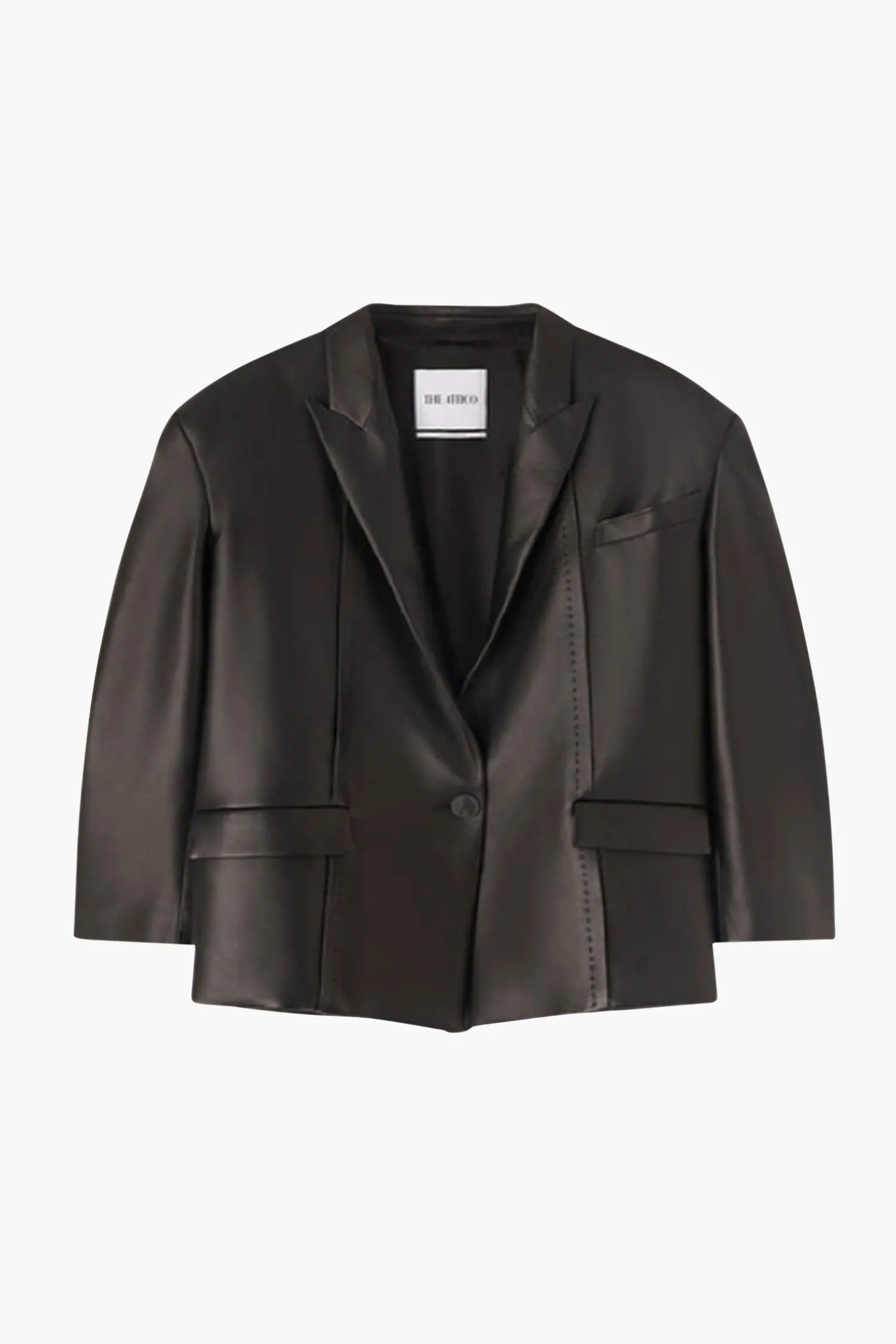 Store THE ATTICO SHORT COAT Black
