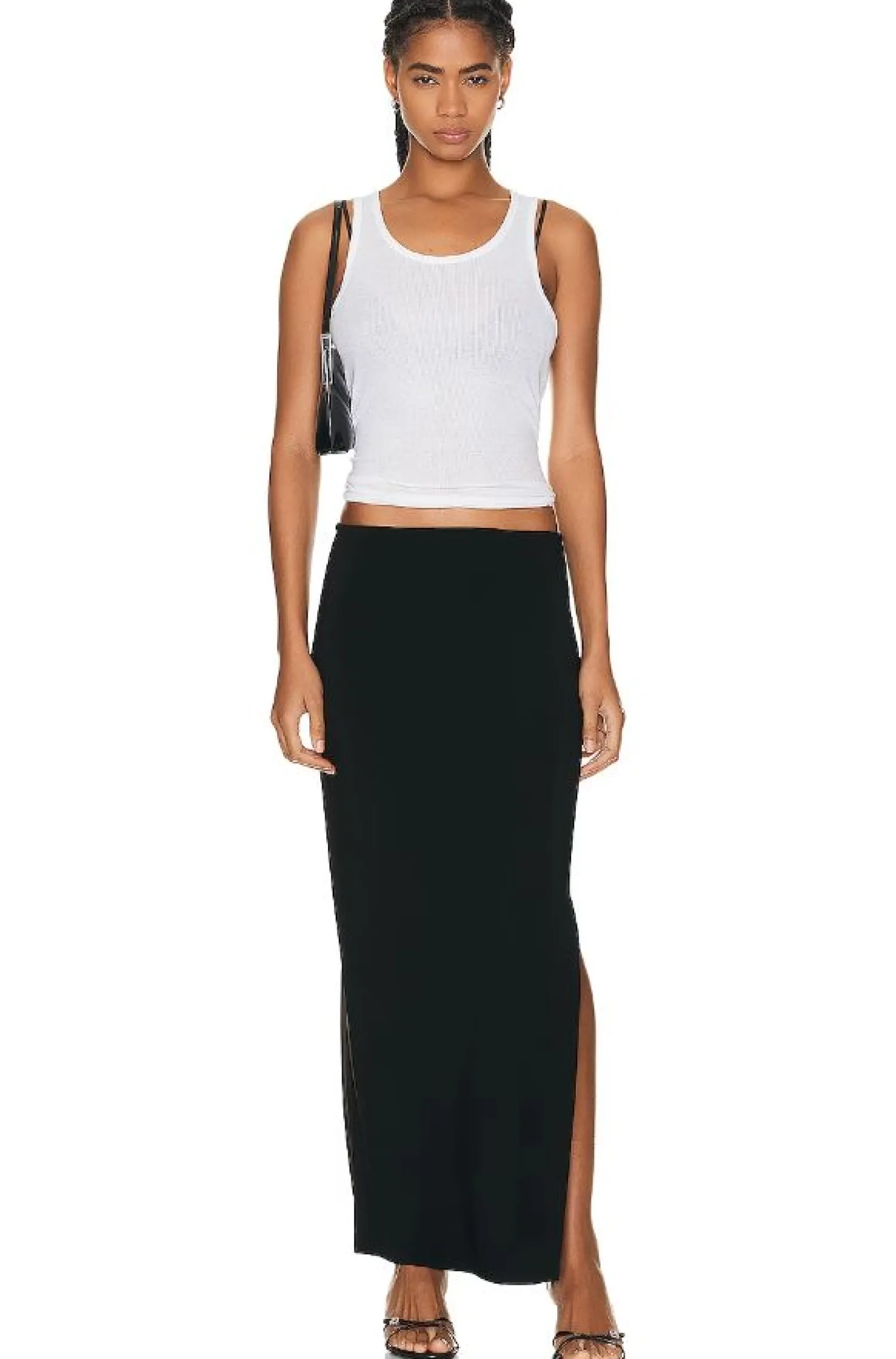 Cheap NORMA KAMALI SIDE SLIT LONG SKIRT
