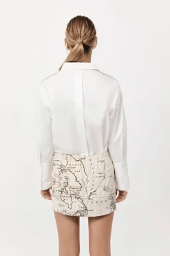 Sale ST. AGNI SILK MINI SKIRT