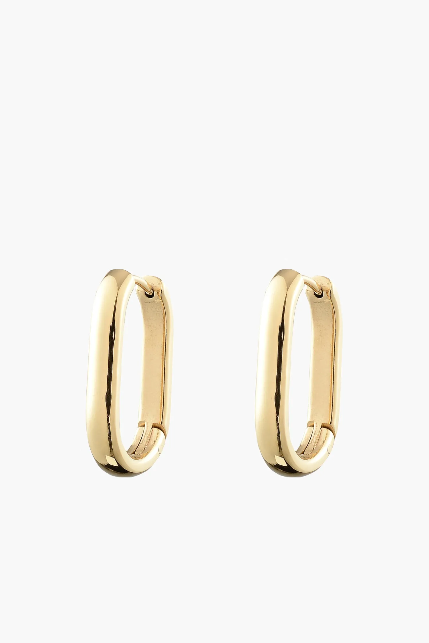 Cheap ANNA ROSSI SMALL ELONGATED THICK SQUOVAL Gold