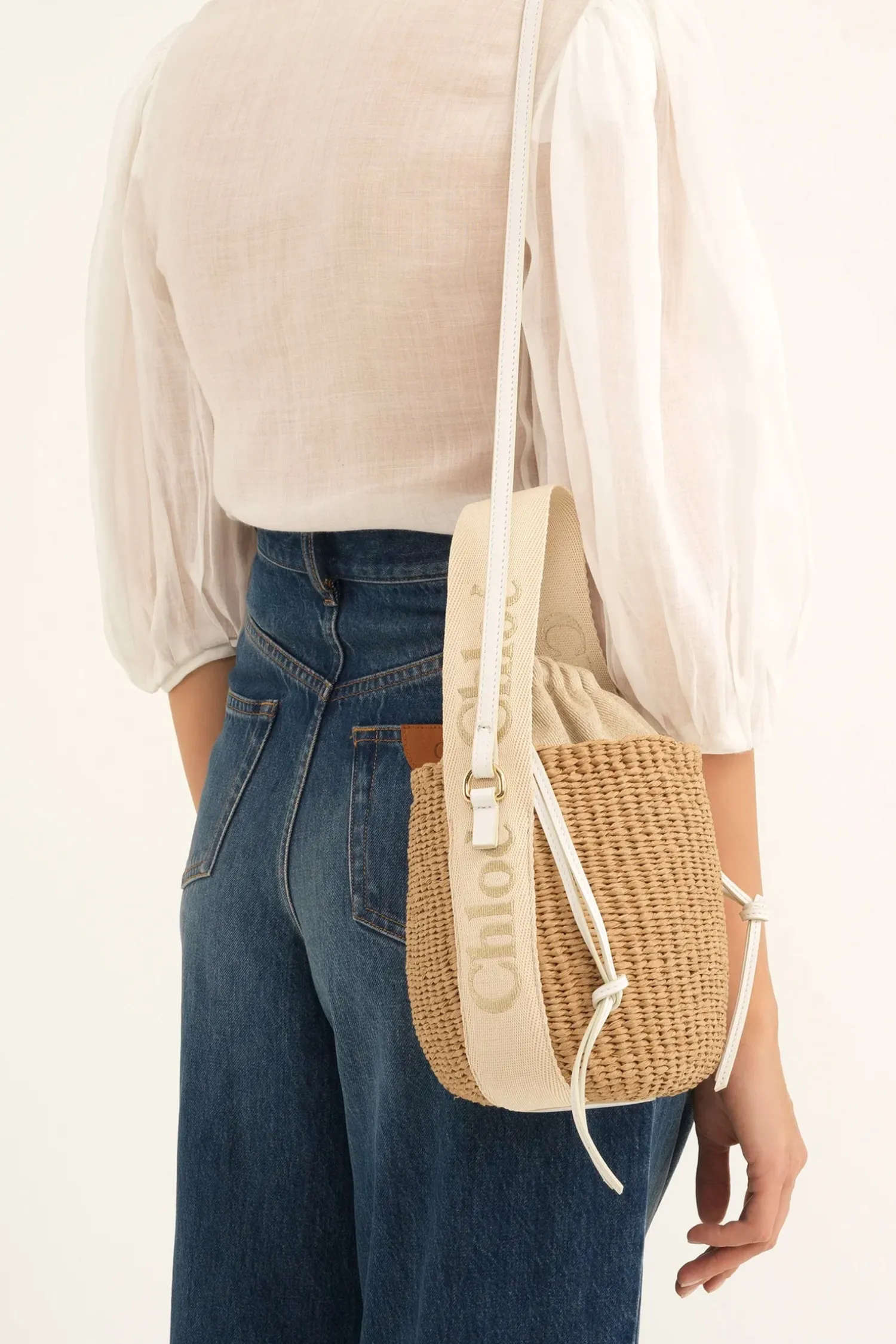 Sale CHLOÉ SMALL WOODY BASKET Gold