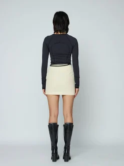New WYNN HAMLYN SOPHIA MINI SKIRT Bone