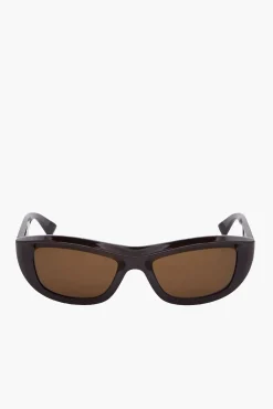 Cheap BOTTEGA VENETA SUN RIBBON ACETATE Brown