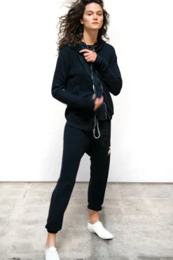 Shop FREECITY SUPERFLUFF LUX ZIP HOODIE DeepspaceCream
