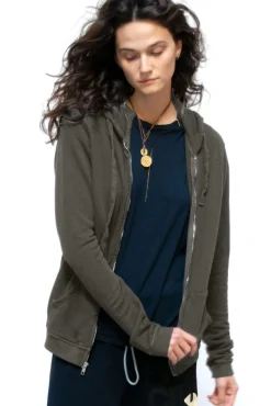 Online FREECITY SUPERFLUFF LUX ZIP HOODIE Mushrooms