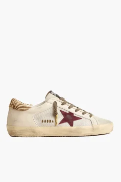 New GOLDEN GOOSE SUPER-STAR SNEAKER Silver/Ice/White/ButtercreamBrownZebra