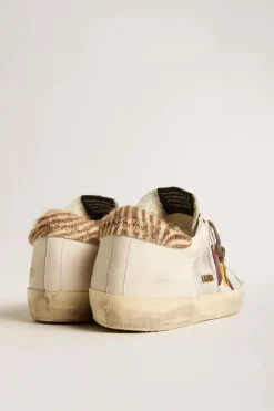New GOLDEN GOOSE SUPER-STAR SNEAKER Silver/Ice/White/ButtercreamBrownZebra