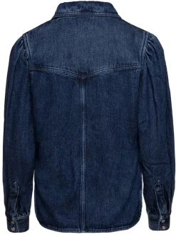 Flash Sale ISABEL MARANT ÉTOILE TAHISSE FLUID DENIM SHIRT Blue