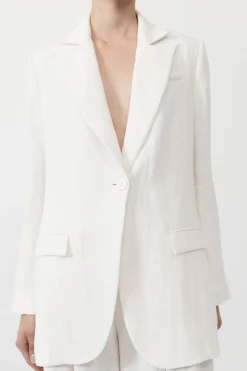 Outlet ST. AGNI TAILORED LINEN BLAZER