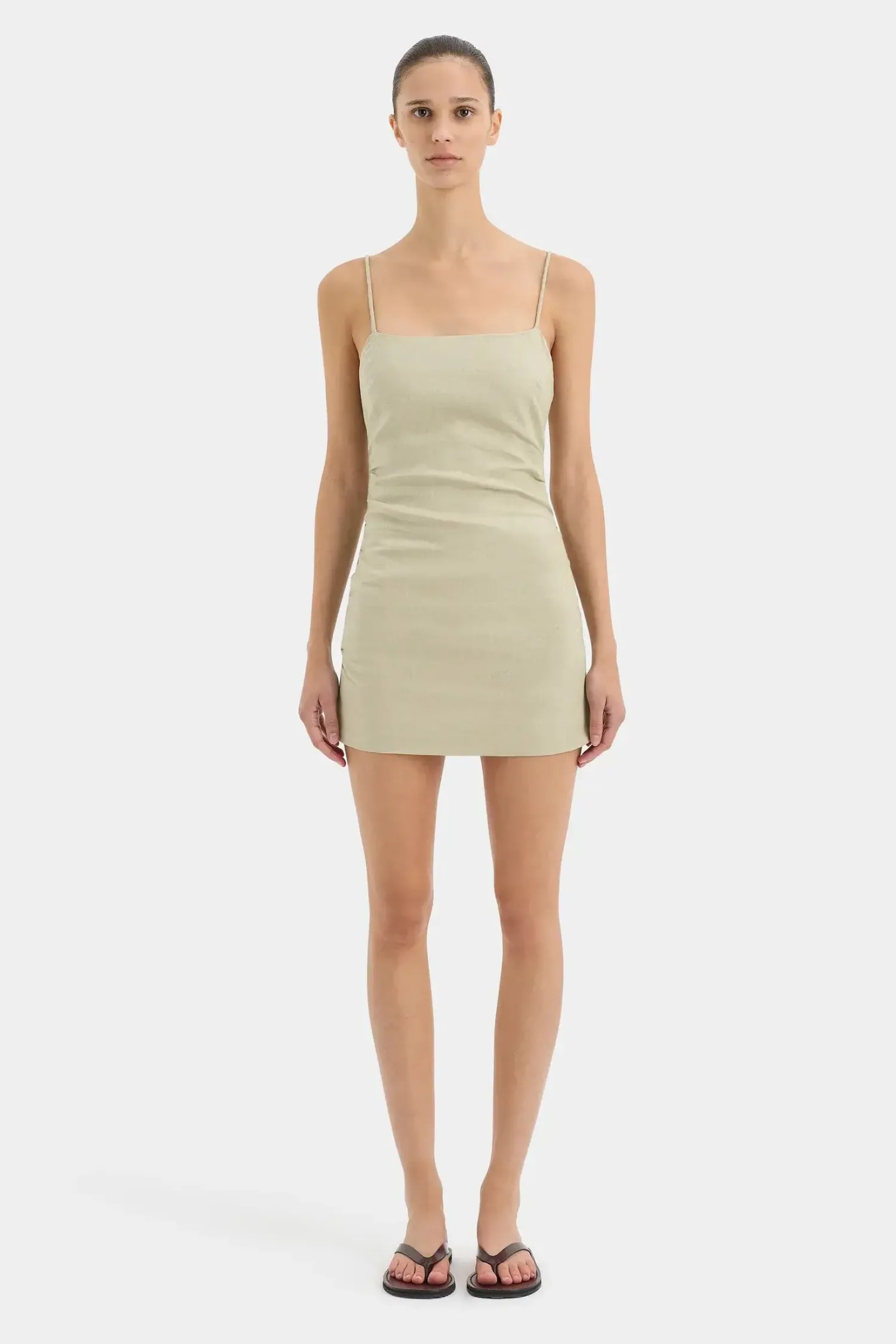 Discount SIR TAMARA MINI DRESS Olive
