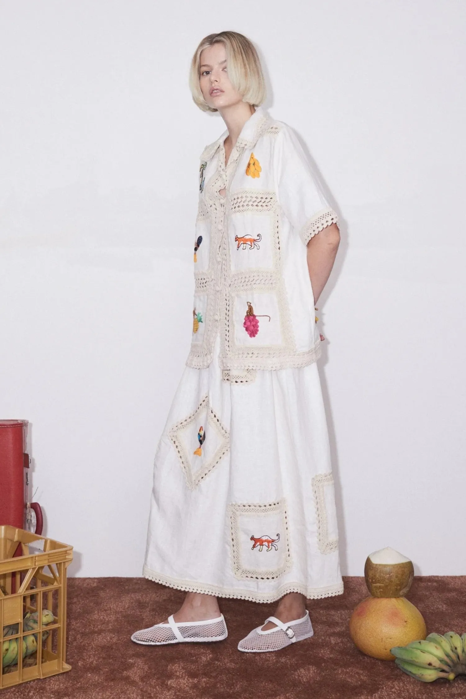 Online ALÉMAIS TEDDY SHIRT Cream