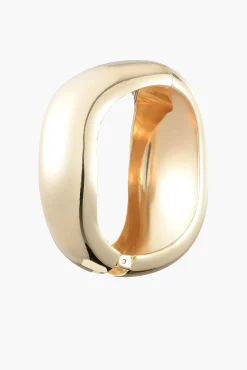 New ANNA ROSSI THICK WARPED BANGLE Gold