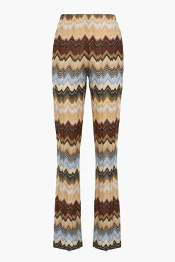 Online MISSONI TROUSERS IrregularBrownMulticoloured