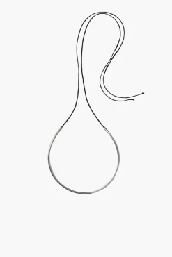 Outlet ANNIKA INEZ TUBE COLLAR W/ STRING Silver