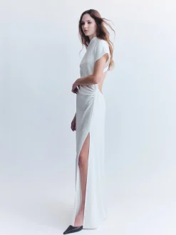 Store COURTNEY ZHENG TWIST BACK GOWN