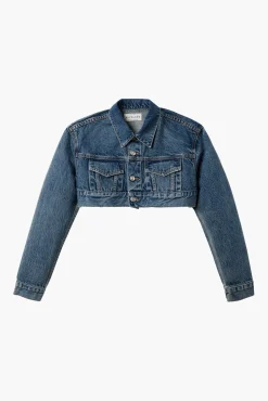 Outlet SLVRLAKE ULTRA CROP TRUCKER JACKET