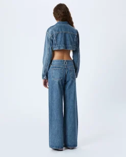 Outlet SLVRLAKE ULTRA CROP TRUCKER JACKET