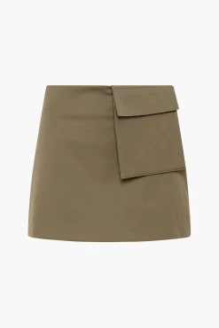 Cheap ST. AGNI UTILITARIAN POCKET MINI SKIRT